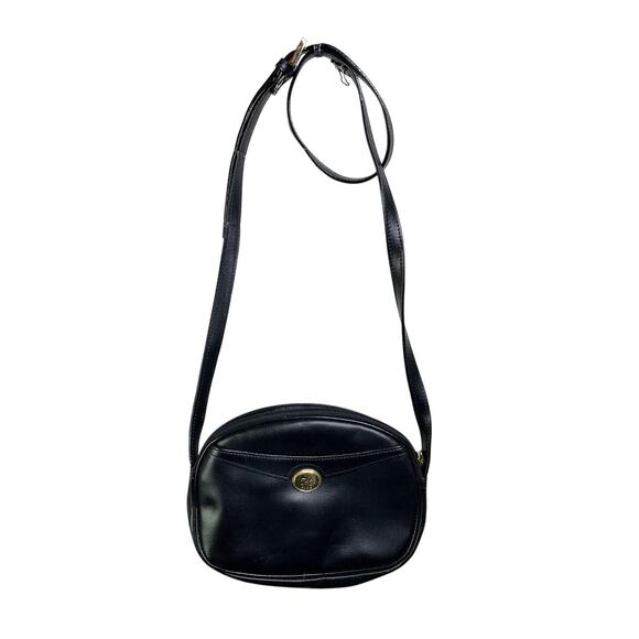 Hexagona Paris Handbag  Purse Black Oval Shape Old Money Classic - Picture 1 of 9
